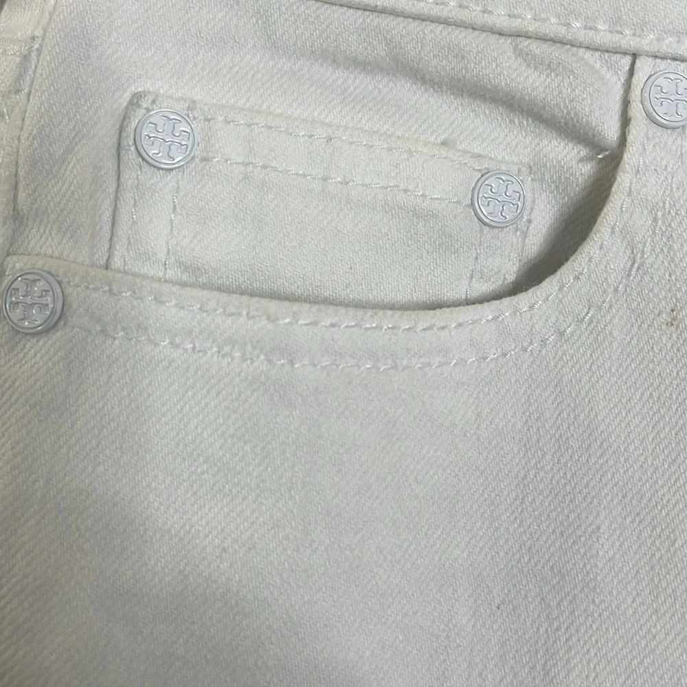 Tory Burch White Super Skinny Jeans Size 26 Excellent Condition